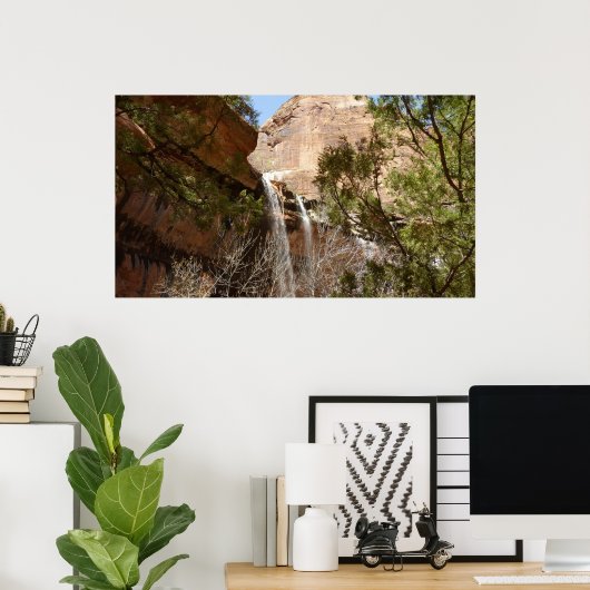 Emerald Pool Herfst I uit het Nationaal Park Zion Poster (Thuiskantoor)