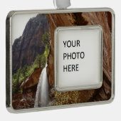 Emerald Pool Herfst III van het Nationaal Park Zio Verzilverd Omlijst Ornament (Rechts)