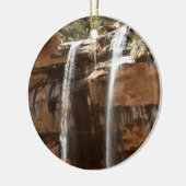 Emerald Pool Herfst IV uit het Nationaal Park Zion Keramisch Ornament (Links)