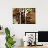 Emerald Pool Herfst IV uit het Nationaal Park Zion Poster (Thuiskantoor)