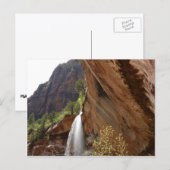 Emerald Pool Watervallen III uit Zion National Par Briefkaart (Voorkant / Achterkant)