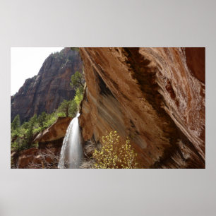 Emerald Pool Watervallen III vanuit Zion National Poster