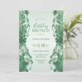 Emerald Quartz Verjaardagsbrunch Kaart (Staand voorkant)