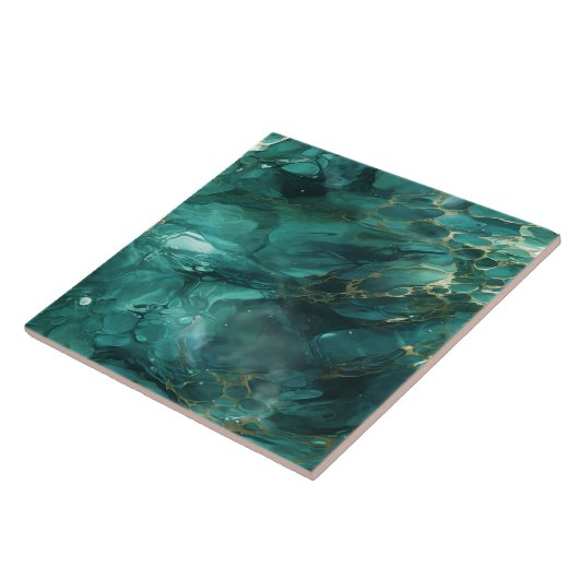 Emerald River, Hyper realistisch, naadloos Tegeltje (Zijkant)