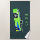 Emerald Roadrunner of the Verdant Horizon Strandlaken (Voorkant)