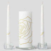 Emerald Romance wedding candles 