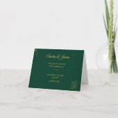 Emerald Romance Wedding Invitations (Voorkant)