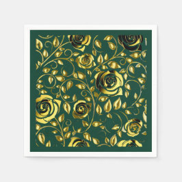 Emerald Romance wedding napkins Servet