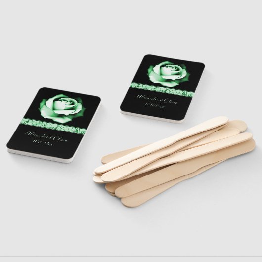 Emerald Roos Hand Fan Handwaaier (Niet-gemonteerd)