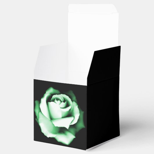 Emerald Roos Wedding Favor Box Bedankdoosjes (Geopend)
