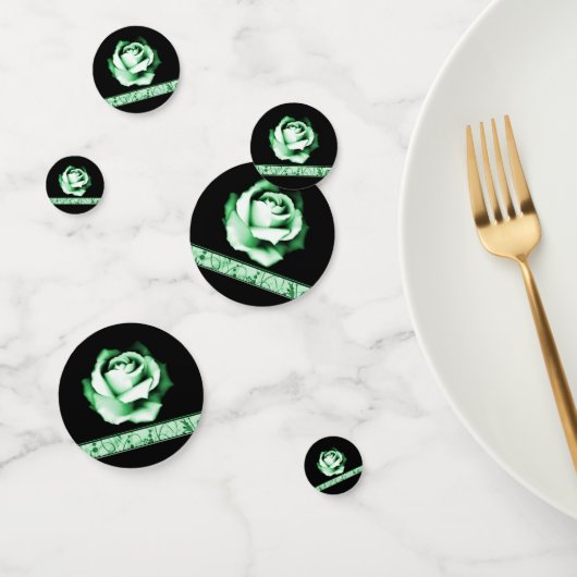 Emerald Roos Wedding Shower Table Confetti (Groep)