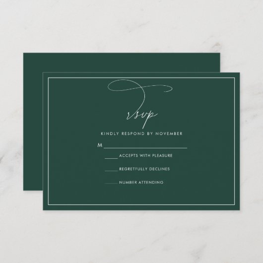 Emerald RSVP (Voorkant / Achterkant)