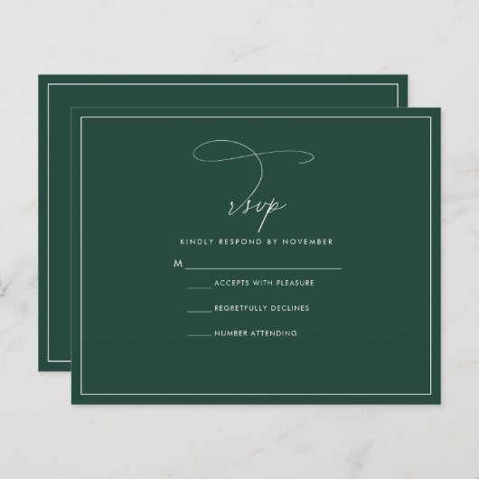 Emerald RSVP (Voorkant / Achterkant)