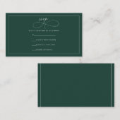 Emerald RSVP Informatiekaartje (Voorkant / Achterkant)