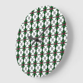 Emerald Ruby Diamond Gemstone Art Red Green Grote Klok (Hoek)