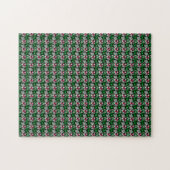 Emerald Ruby Diamond Gemstone Art Red Green Legpuzzel (Horizontaal)