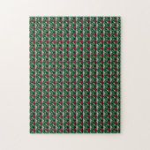 Emerald Ruby Diamond Gemstone Art Red Green Legpuzzel (Verticaal)