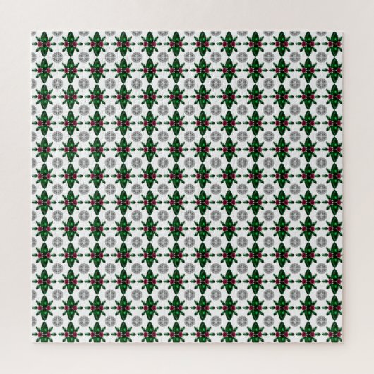 Emerald Ruby Diamond Gemstone Art Red Green Legpuzzel (Verticaal)
