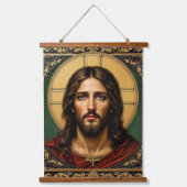 Emerald Sacred Icon - Jesus Hangend Wandkleed (Voorkant)