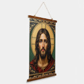 Emerald Sacred Icon - Jesus Hangend Wandkleed (Gebogen)