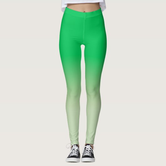 Emerald Sage Green Ombre Leggings (Voorkant)