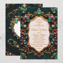 Emerald & Sapphire Luxury Wedding Kaart