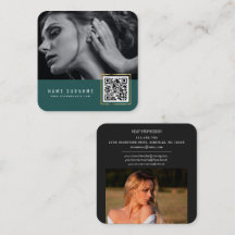 Emerald scannable barcode QR-codefoto