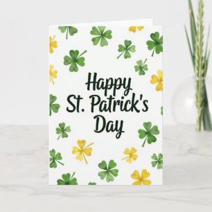 Emerald Script Gelukkig St. Patricks Kaart