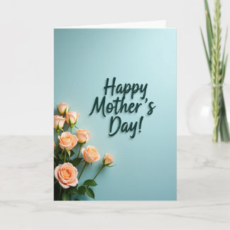 Emerald Script Mothers Day Card Kaart
