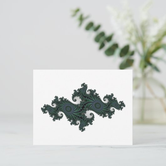 Emerald Seahorse Julia Briefkaart (Staand voorkant)