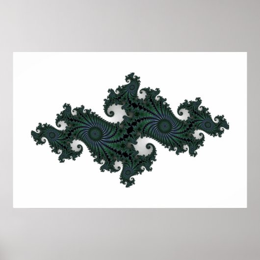 Emerald Seahorse Julia Poster (Voorkant)