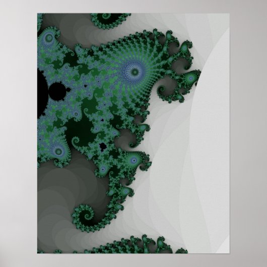Emerald Seahorse Poster (Voorkant)