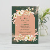 Emerald Season Coral Green Floral Wedding (Staand voorkant)