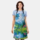 Emerald Serenity - Lakeside Schort (Gedragen)