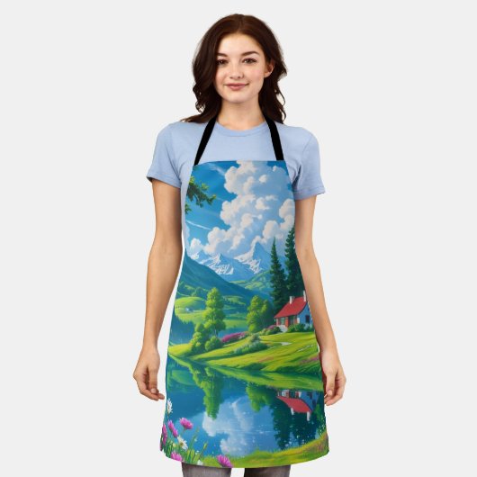 Emerald Serenity - Lakeside Schort (Gedragen)