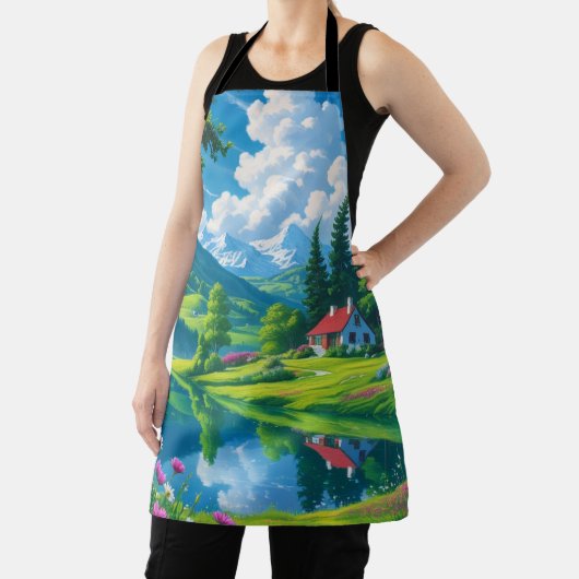 Emerald Serenity - Lakeside Schort (Insitu)