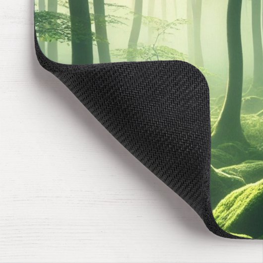 Emerald Serenity – Misty Forest Glow Muismat (Hoek)