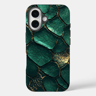 Emerald Serpent Snakeskin Telefoonhoesje iPhone 16 Hoesje