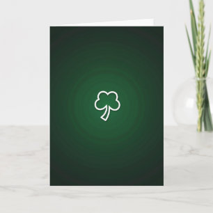 Emerald Shamrock Gelukskaart Kaart