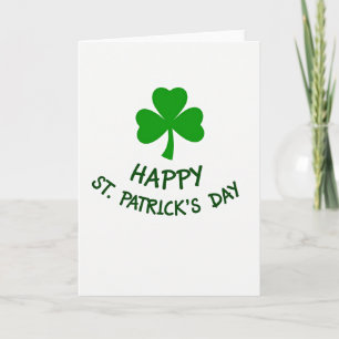 Emerald Shamrock Happy Kaart