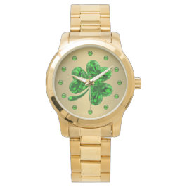 Emerald Shamrock Horloge