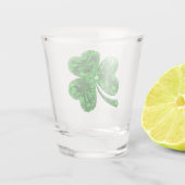 Emerald Shamrock Shot Glas (Achterkant)