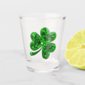 Emerald Shamrock Shot Glas (Voorkant)