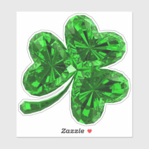 Emerald Shamrock Sticker