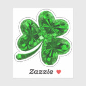 Emerald Shamrock Sticker (Vel)