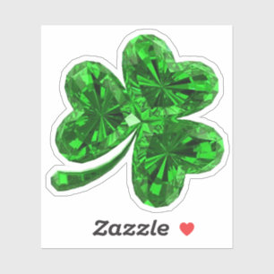 Emerald Shamrock Sticker