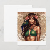 Emerald Shimmer Notitiekaartje (Voorkant / Achterkant)