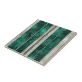 Emerald Silver-lijnpatroon Tegeltje (Zijkant)