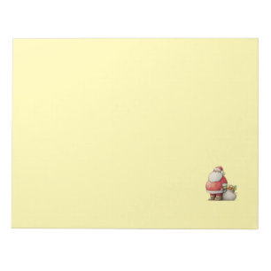 Emerald Simpele Cute Kerstman Notitieblok