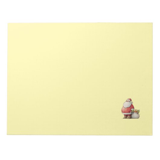 Emerald Simpele Cute Kerstman Notitieblok (Voorkant)